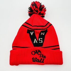 VTG Vans Beanie Knit Cap Hat Off the Wall Mens Winter Snow Ski Skateboard Rare